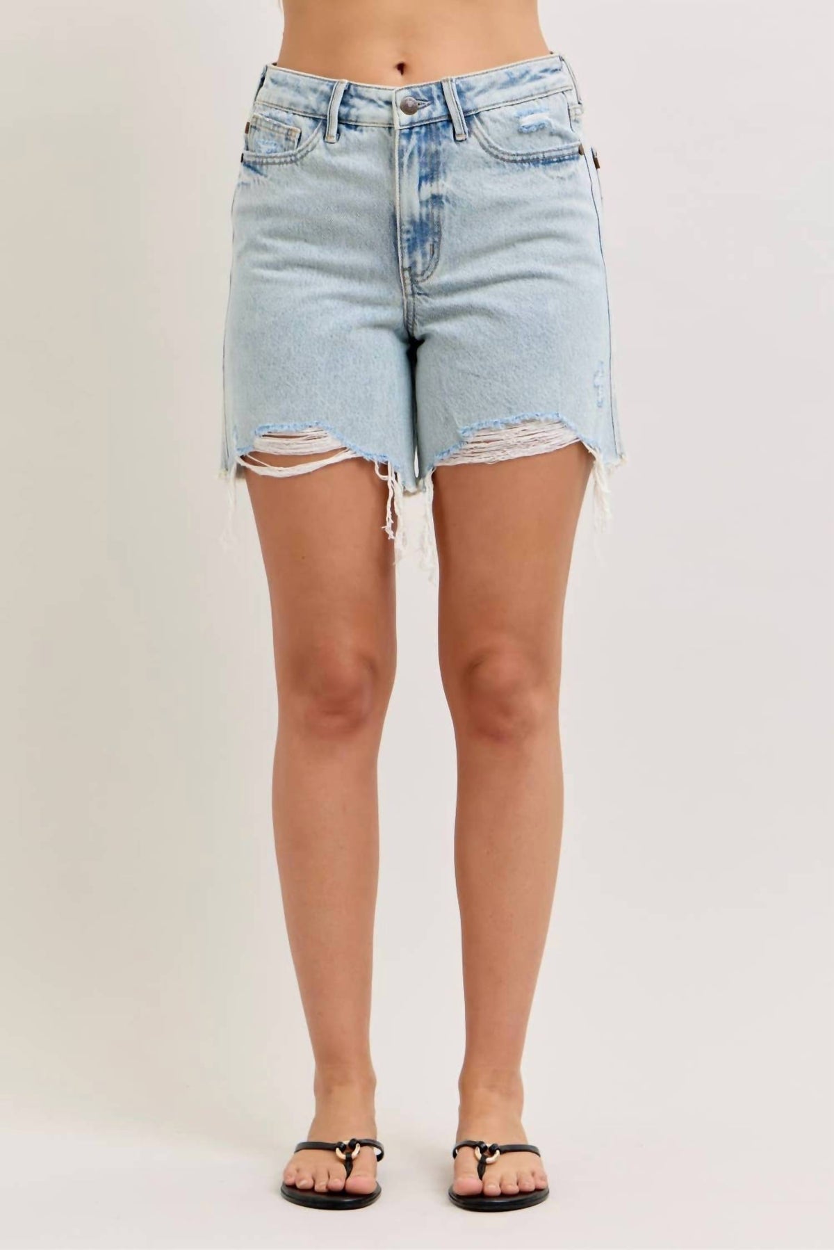 Judy Blue - High Waisted Rigid Magic Dad Shorts