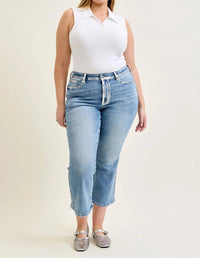 Judy Blue - Kick Flare Foiled Seams Jeans