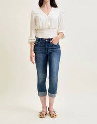 Judy Blue - Melanie Cuffed Capri Jeans