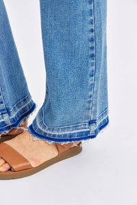 Judy Blue - Mid Rise Destroy & Release Hem Bootcut Jeans