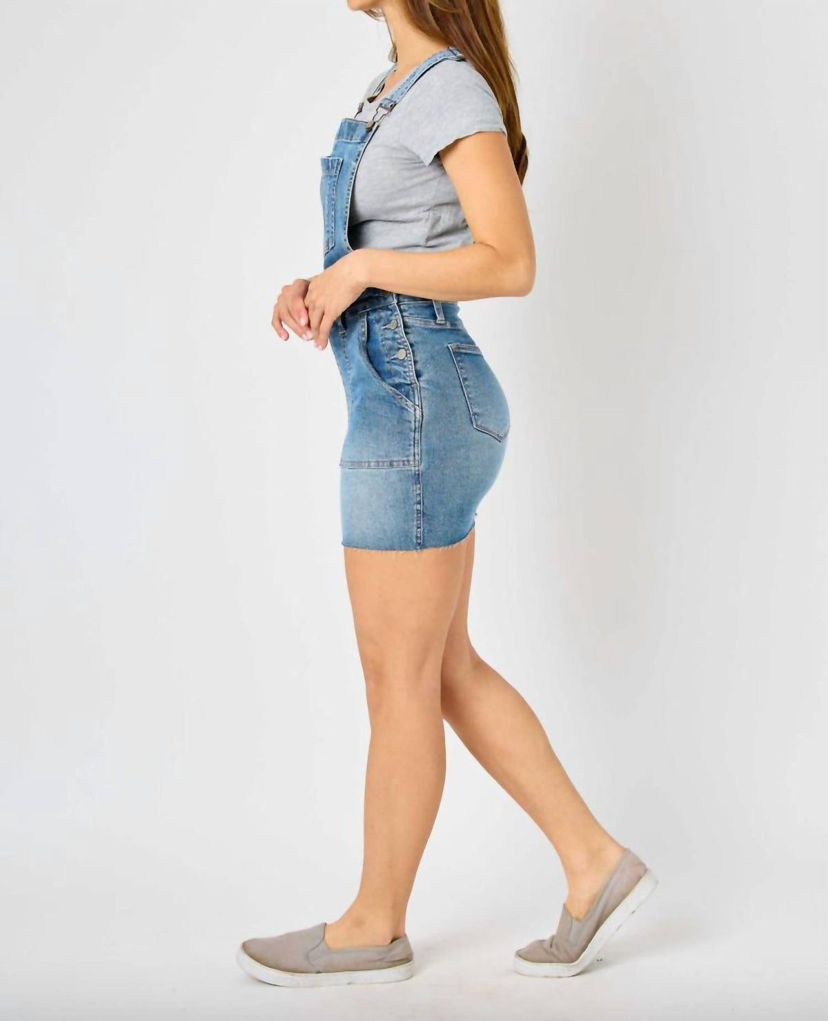 Judy Blue - Raw Hem Overall Skirt
