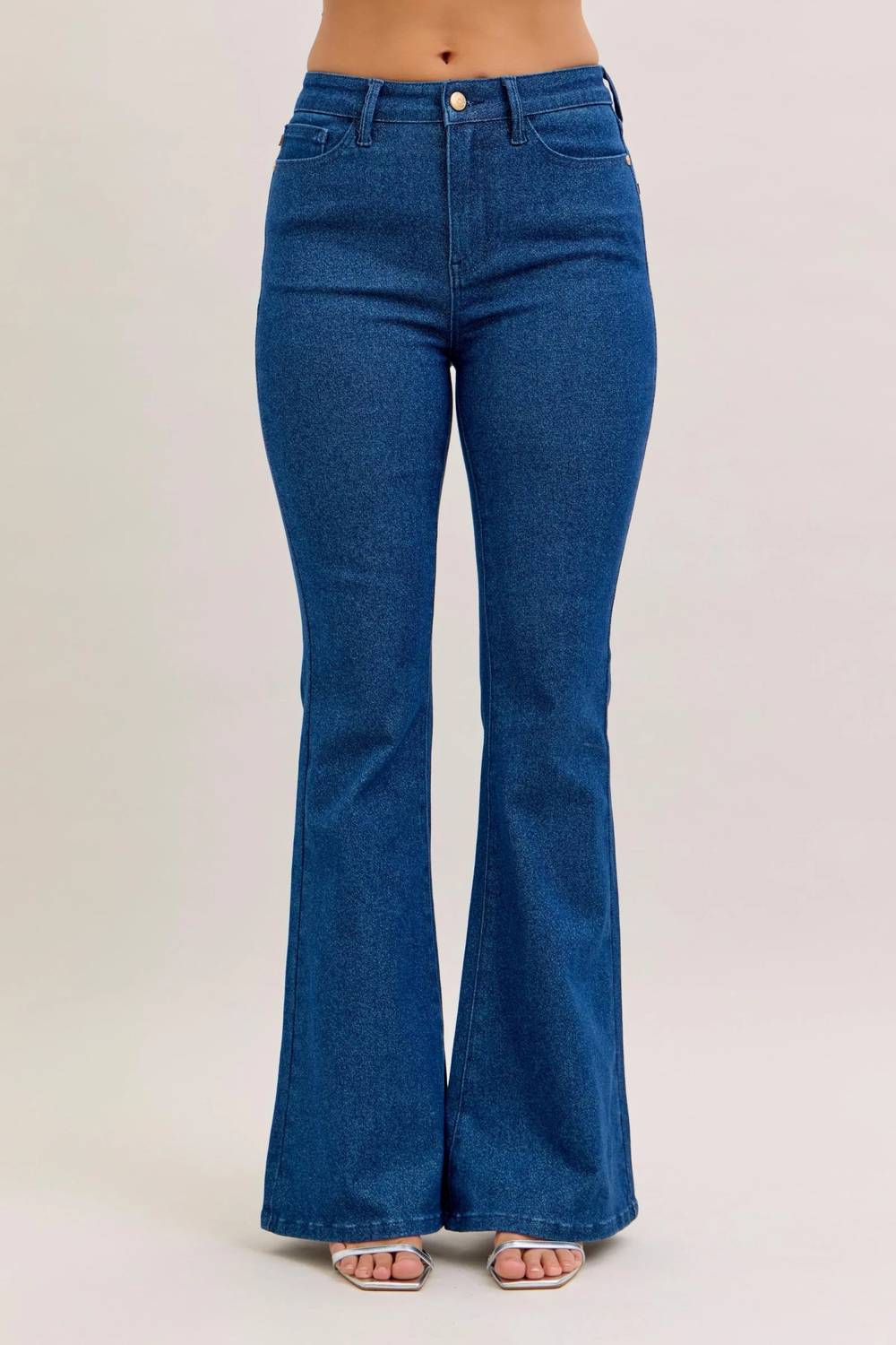 Judy Blue - Sparkle Glitter Flare Denim Jeans