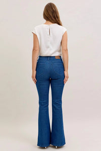 Judy Blue - Sparkle Glitter Flare Denim Jeans