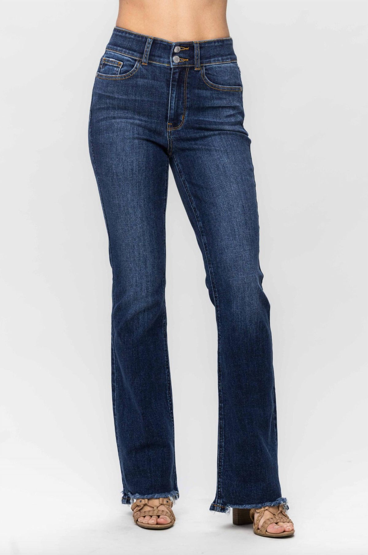 Judy Blue - Vintage Frayed Hem Bootcut Jeans
