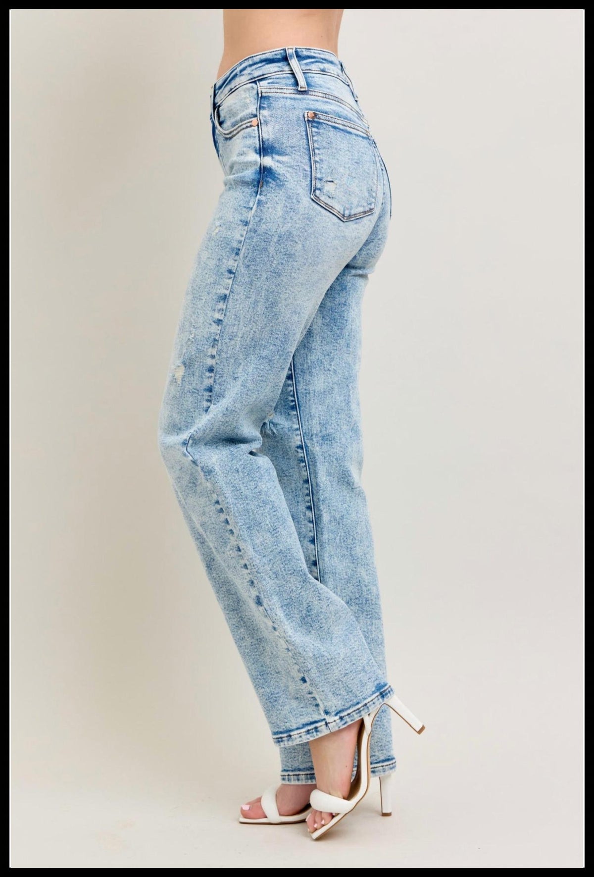 Judy Blue - Women's 90's Straight Denim Plus