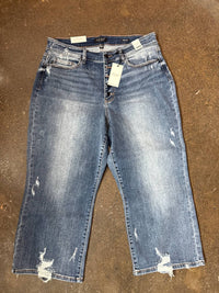 Judy Blue - Women's Button Fly Crop Jeans