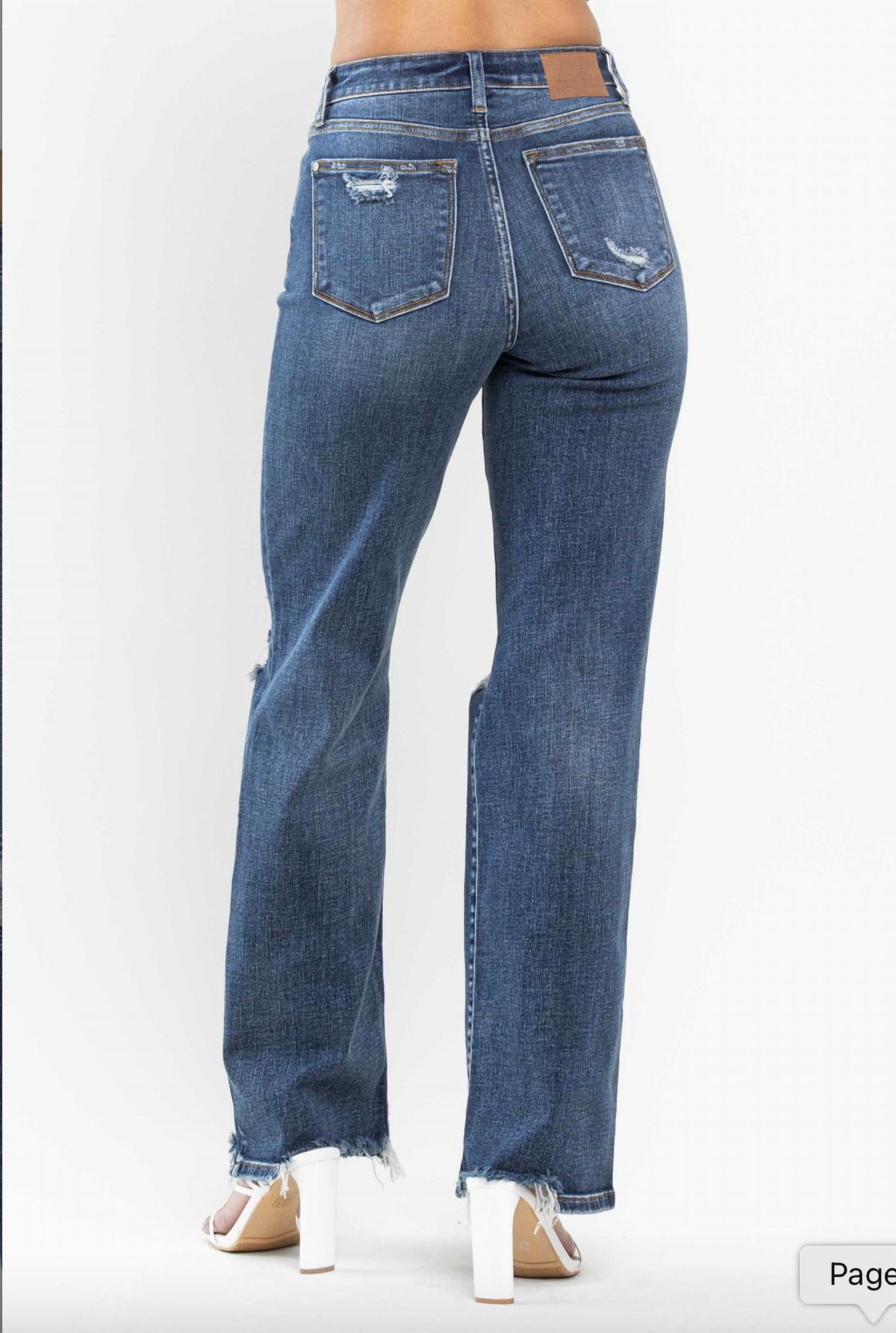 Judy Blue - Women's Knee Destroy Leg Jeans