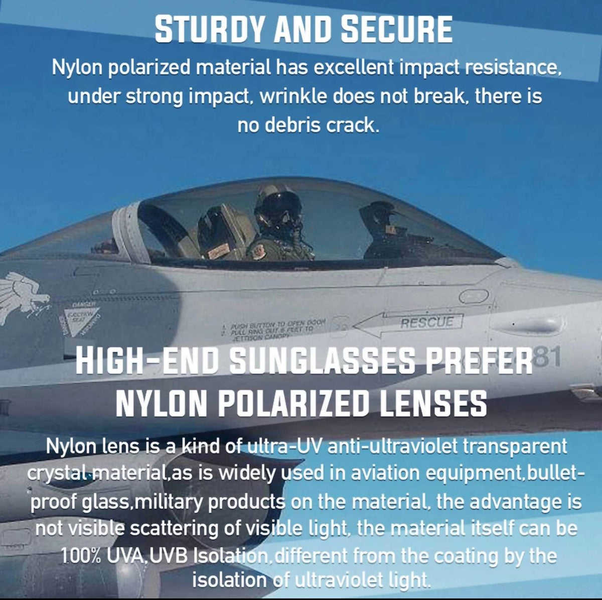 Juli - Men's Unbreakable Sport Aviator Polarized Sunglasses