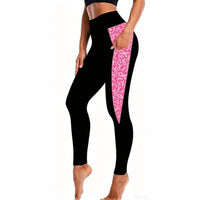 Julia Rose - Breast Cancer Awareness Panel Leggings
