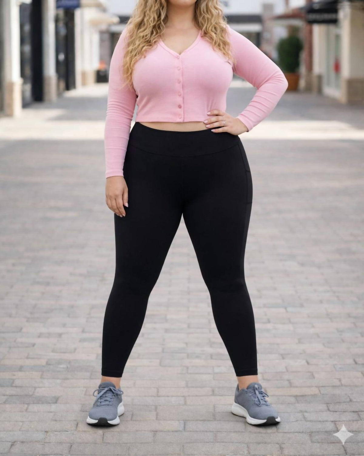 Julia Rose - Pocket Leggings - Curvy