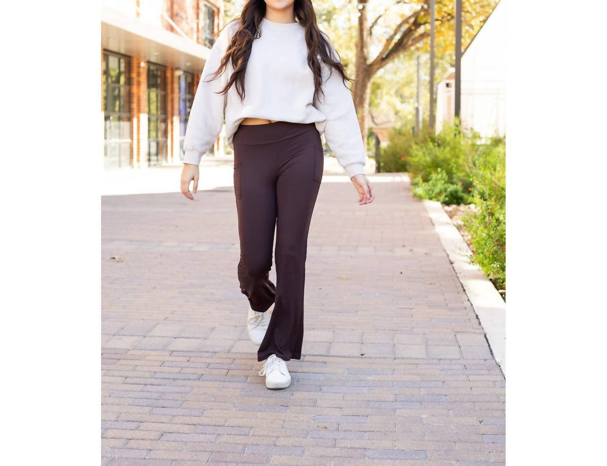 Julia Rose - Rhea Bootcut Leggings With Pockets