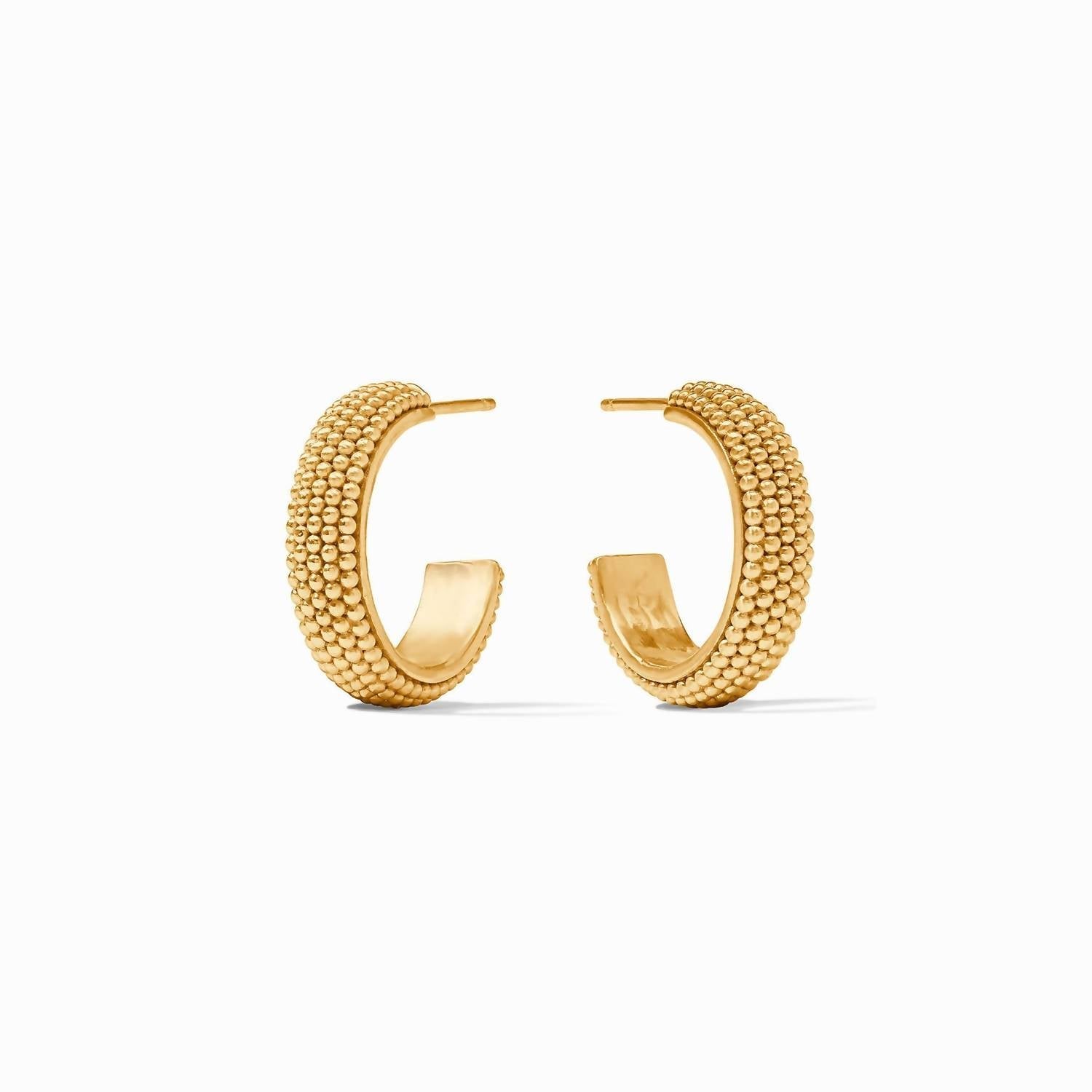Julie Vos - Beaded Eternity Hoop - earrings - gold - jewelry