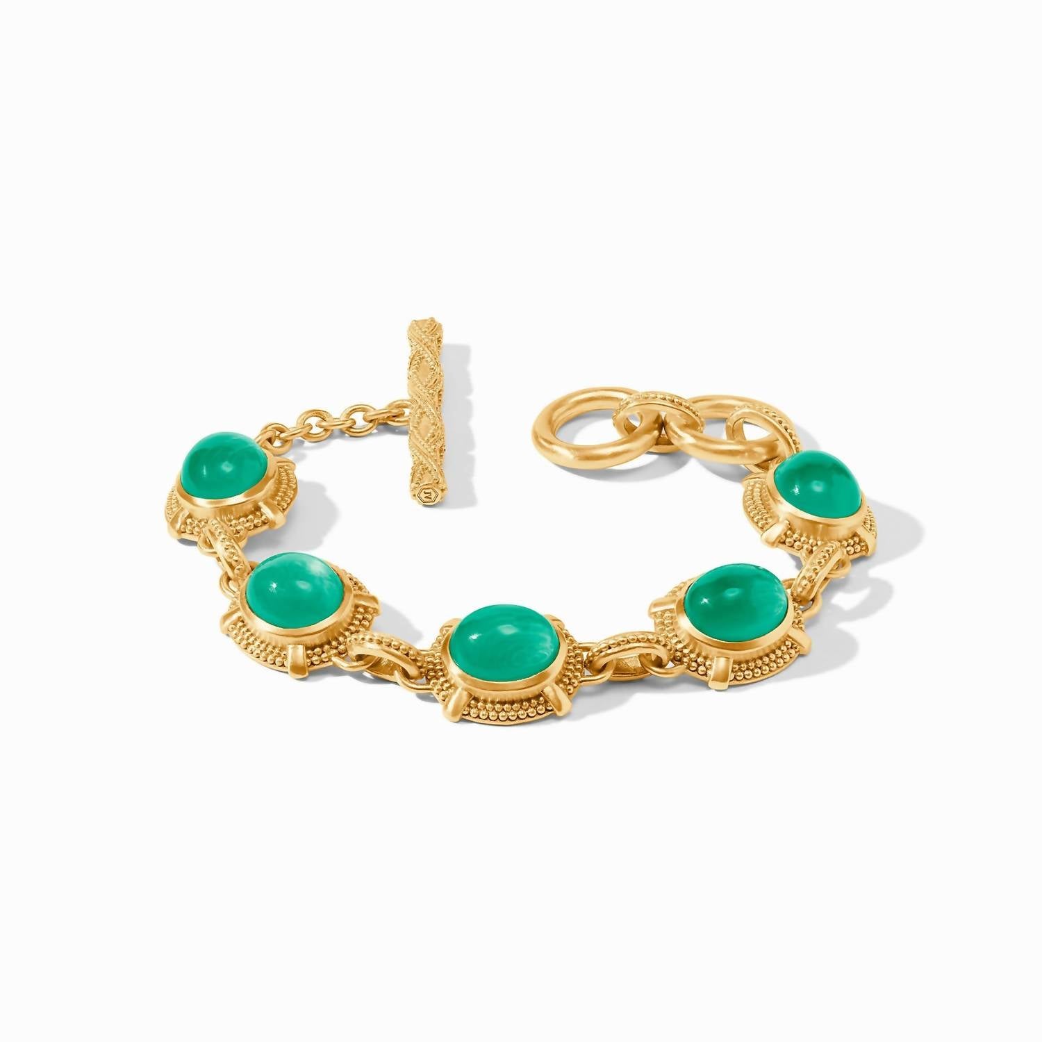 Julie Vos - Cabachon Bracelet - bracelets - green - jewelry
