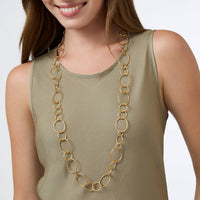 Julie Vos - Colette Textured Necklace - gold - jewelry - necklaces