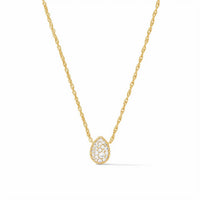 Julie Vos - Luna Teardrop Delicate Necklace - gold - jewelry - necklaces