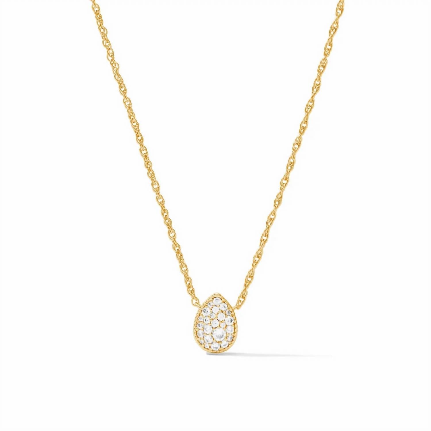 Julie Vos - Luna Teardrop Delicate Necklace - gold - jewelry - necklaces