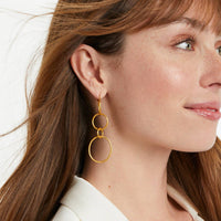 Julie Vos - Simone 3 - in - 1 Earring - earrings - gold - jewelry