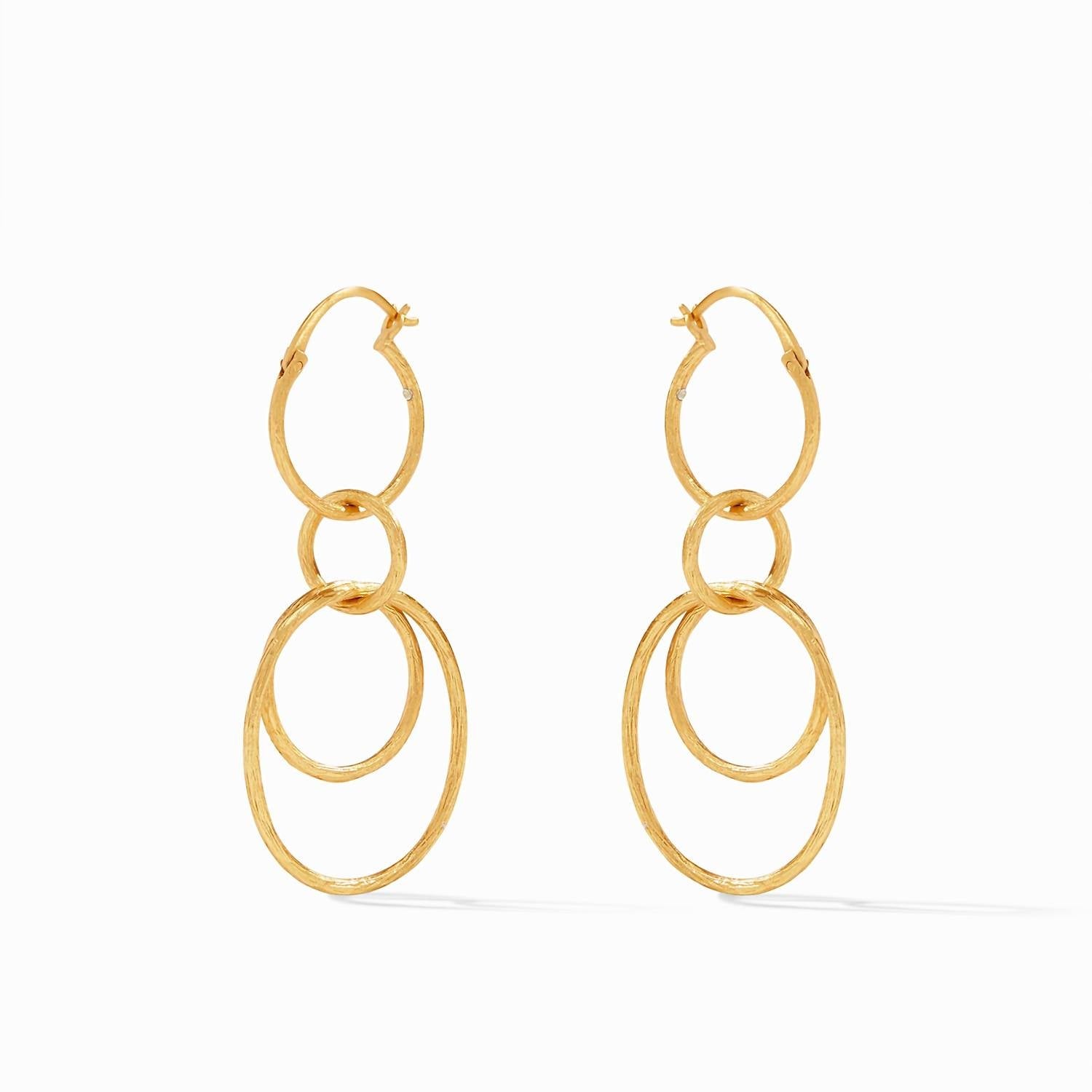 Julie Vos - Simone 3 - in - 1 Earring - earrings - gold - jewelry