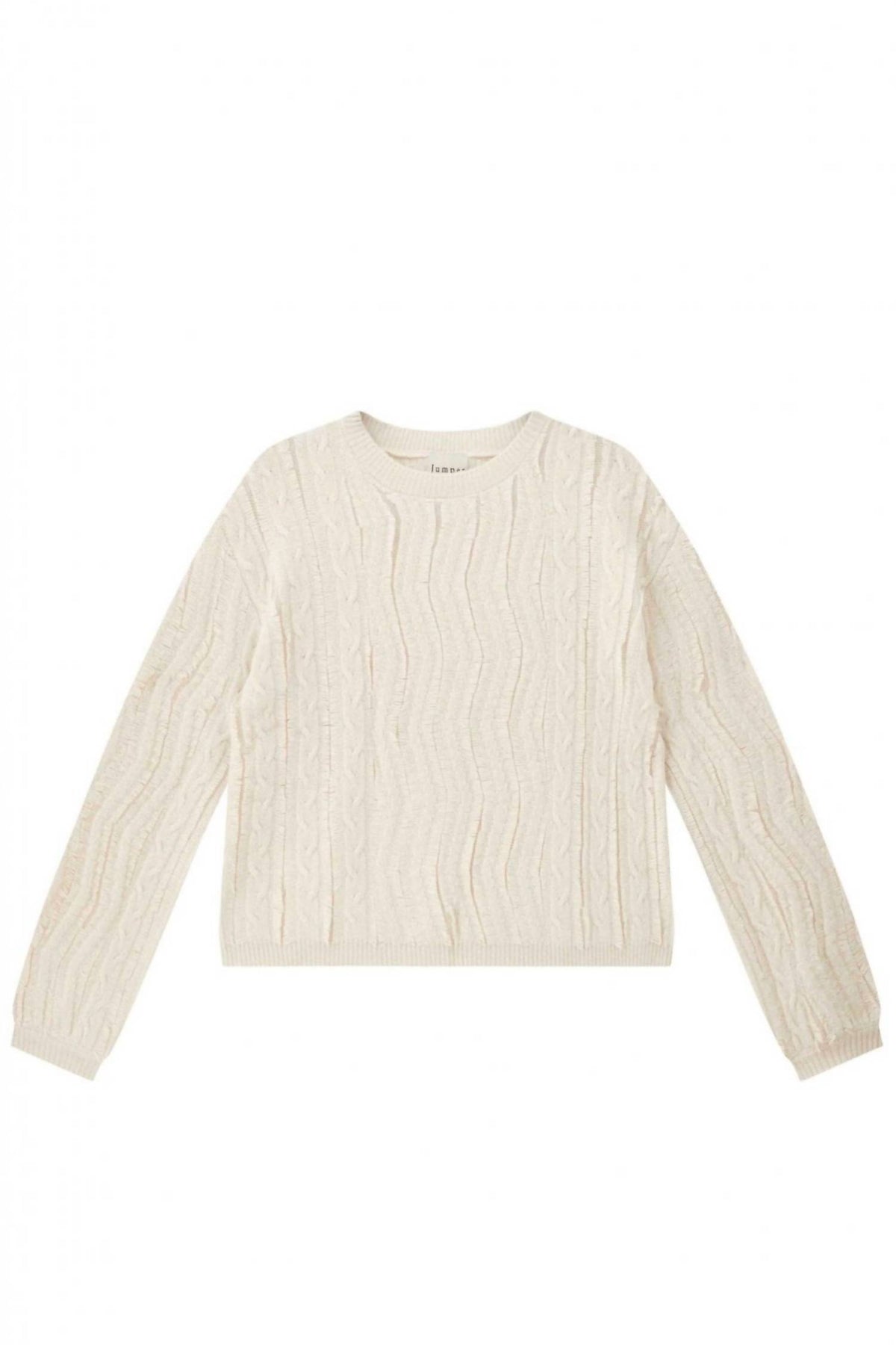 Jumper1234 - Raw Cut Cable Crew Jumper