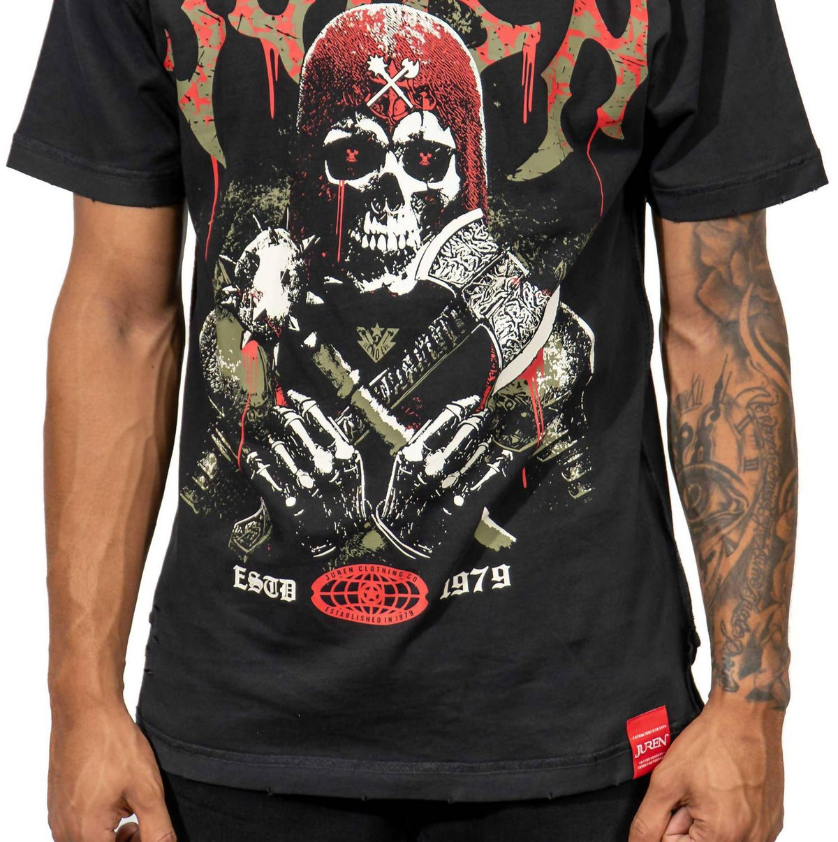Juren - Death Before Dishonor Distressed Tee
