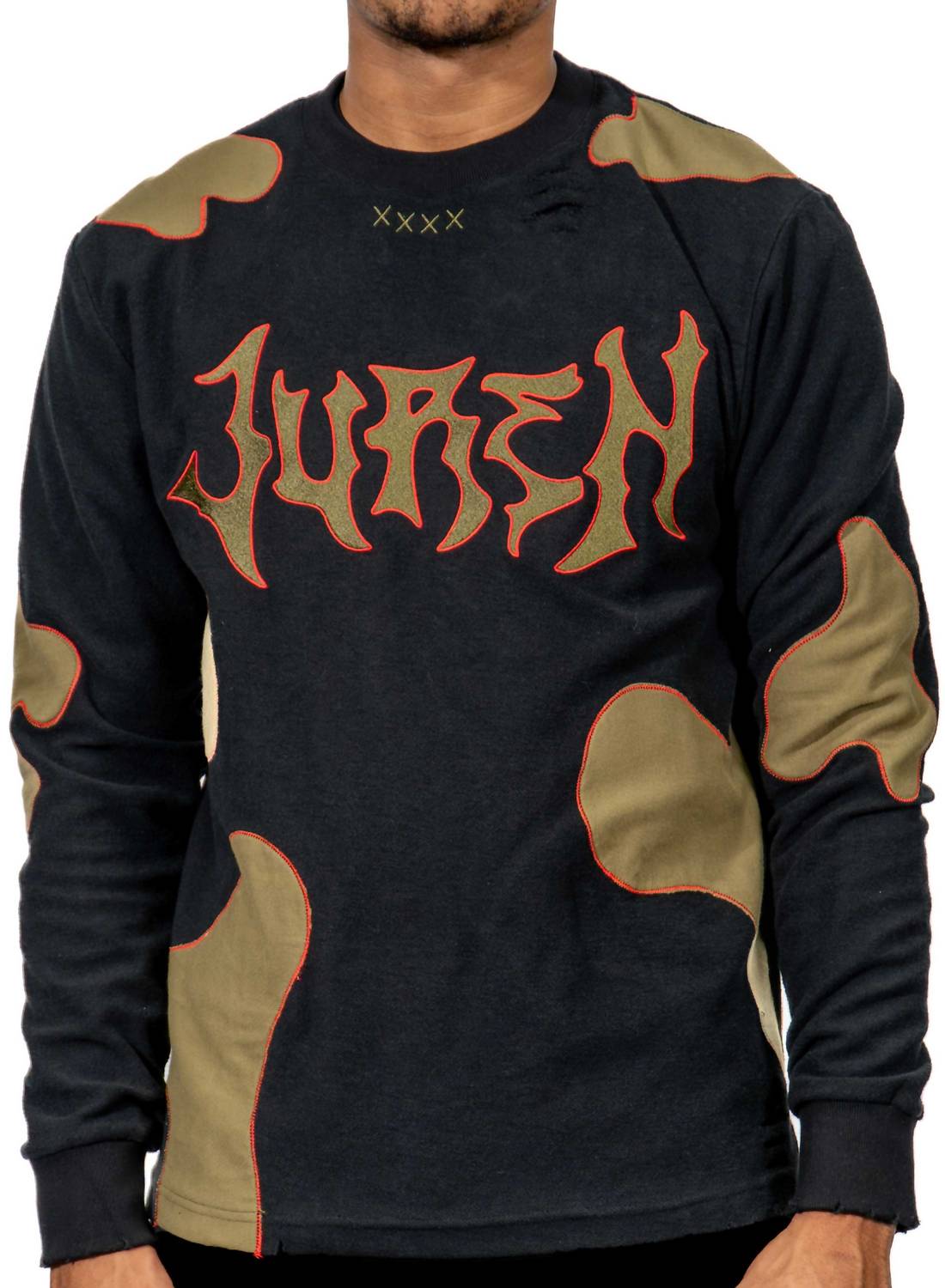 Juren - Freddy Patchwork Crewneck Sweater