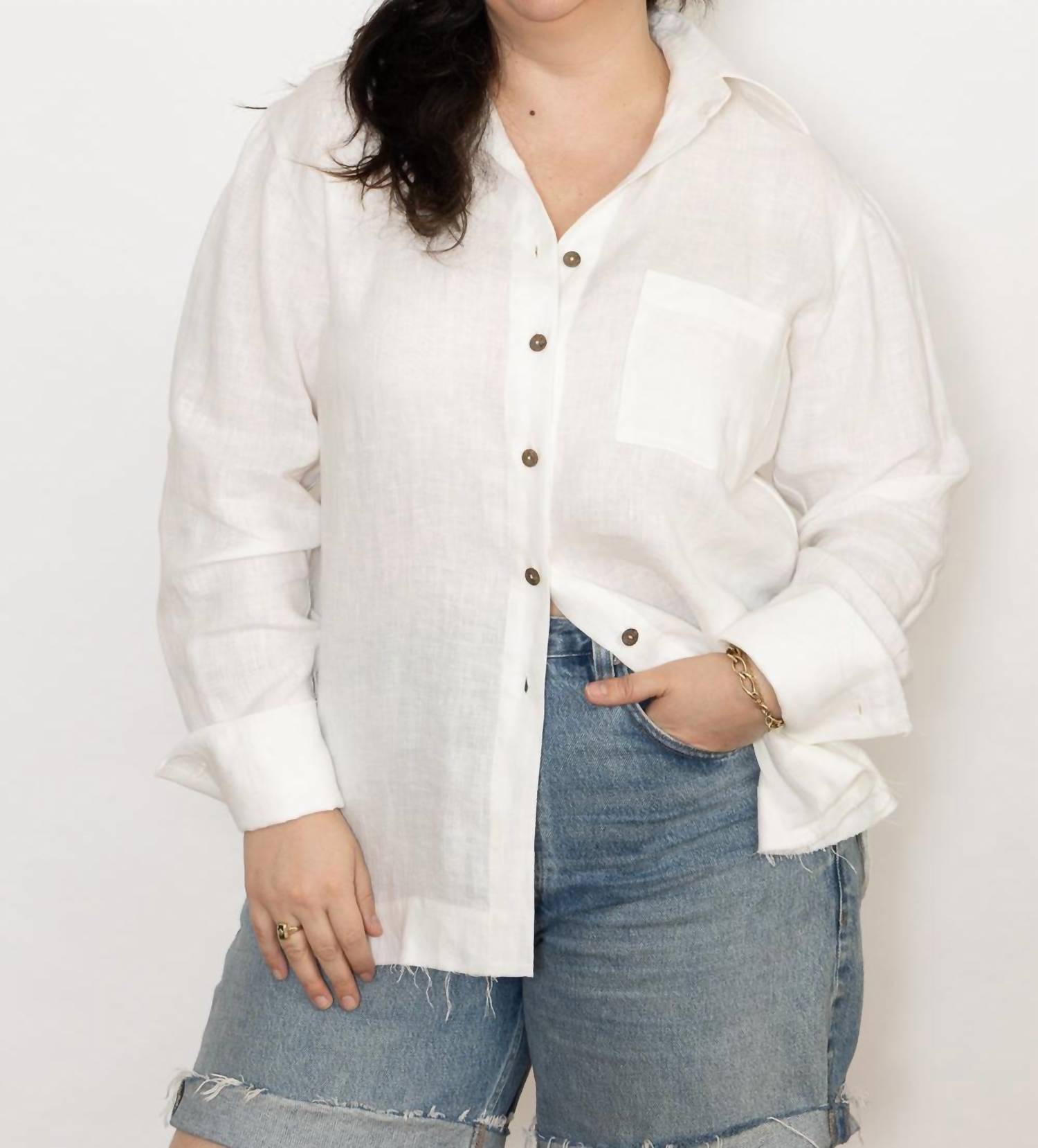 Just Bee Queen - Beckett Shirt - blouses - clothing - linen