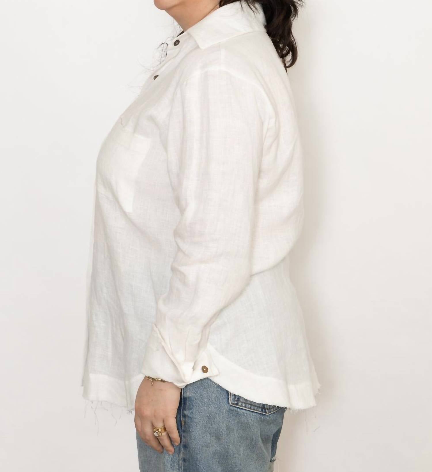 Just Bee Queen - Beckett Shirt - blouses - clothing - linen