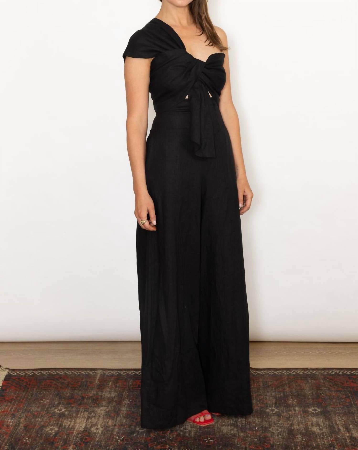 Just Bee Queen - Eden Jumpsuit - black - clothing - jumpsuits