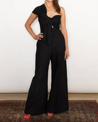 Just Bee Queen - Eden Jumpsuit - black - clothing - jumpsuits