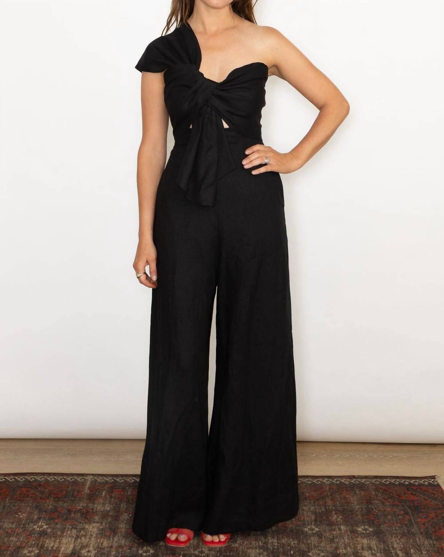 Just Bee Queen - Eden Jumpsuit - black - clothing - jumpsuits