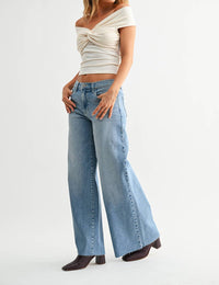 Just Black Denim - Amber Super Wide Leg Stretch Jeans