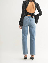 Just Black Denim - Clean Mid Rise Cropped Jeans
