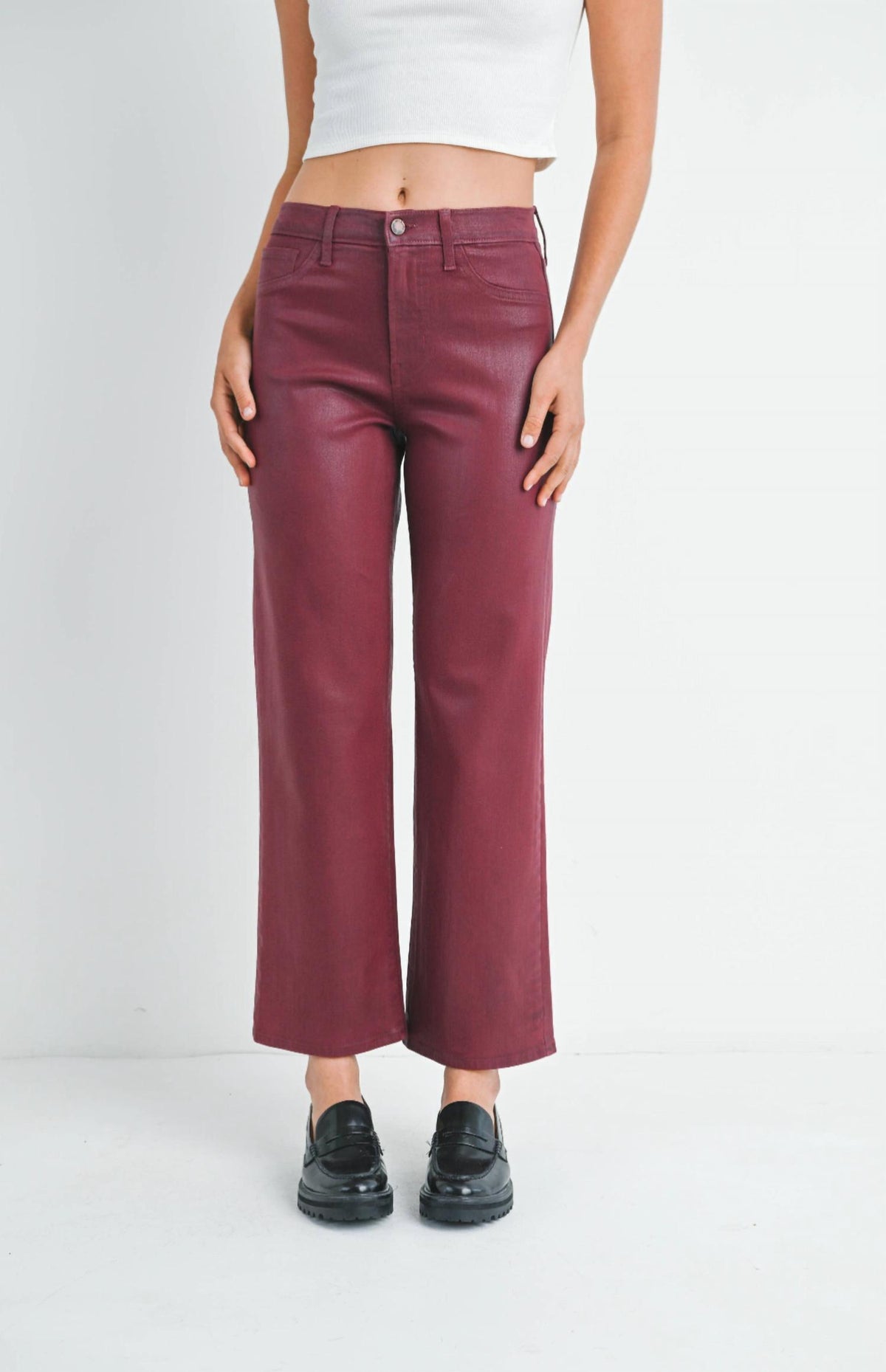 Just Black Denim - The Coated Straight Leg