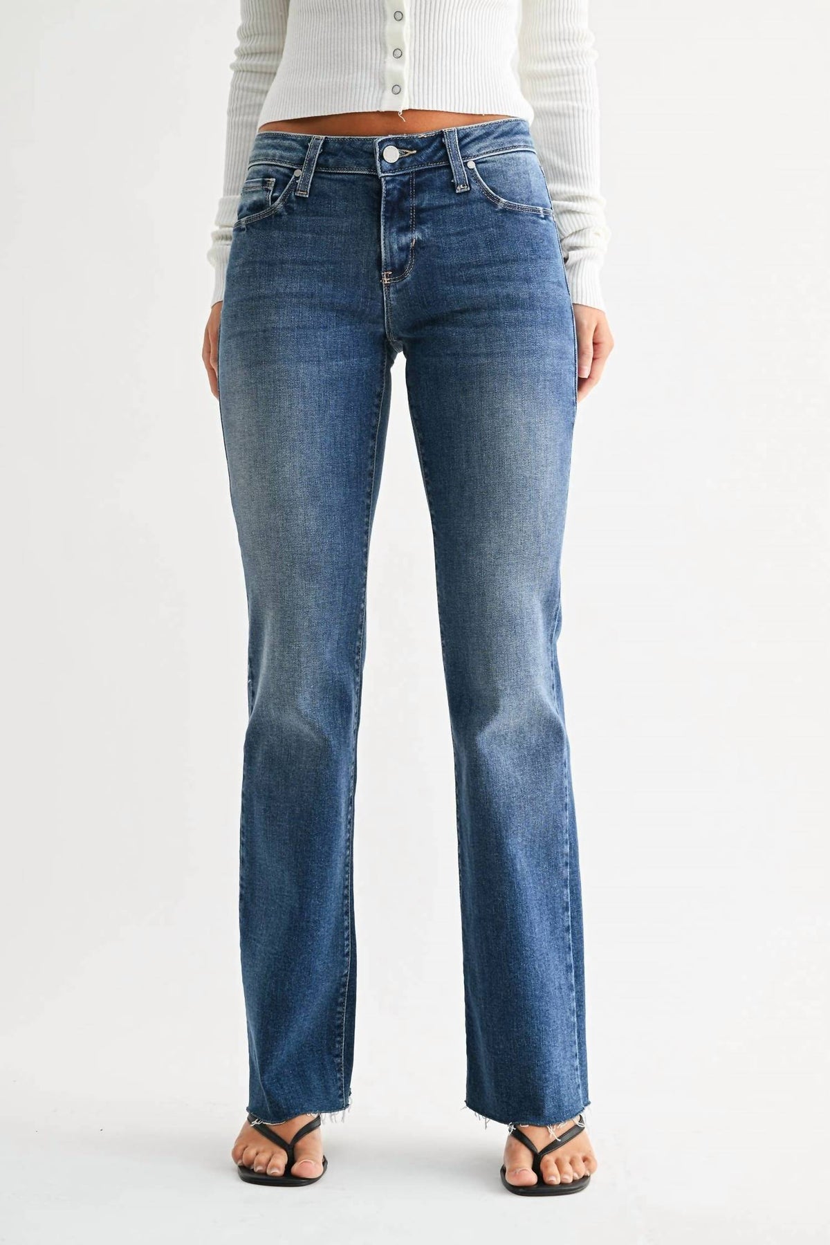Just Black Denim - Low Rise Bootcut Jeans