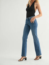 Just Black Denim - Low Rise Vintage Slim Bootcut Jeans