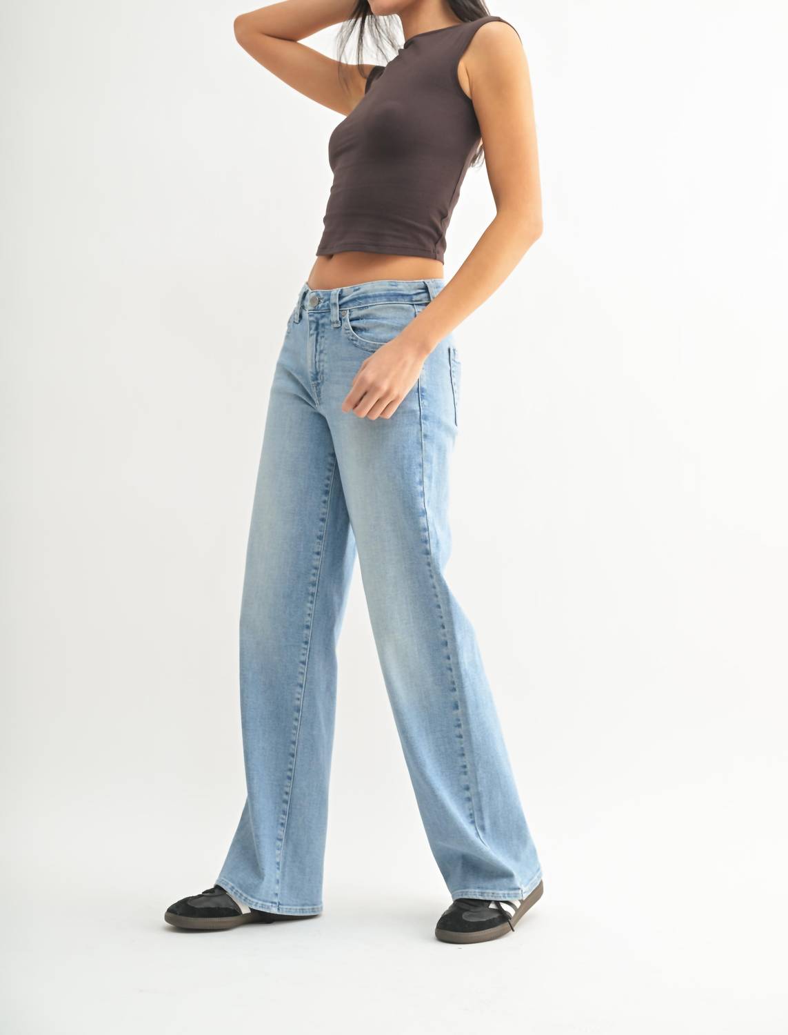 Just Black Denim - Low Slung Vintage Straight Jeans