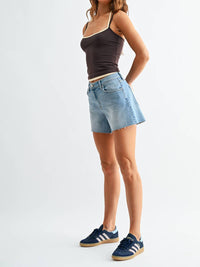 Just Black Denim - Mid Rise Denim Short