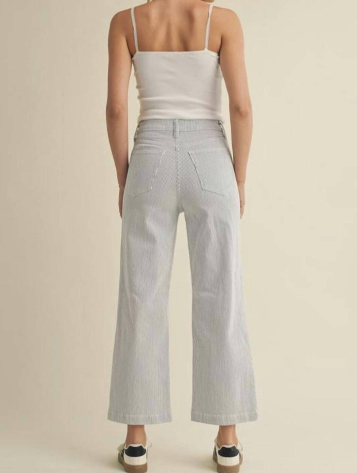 Just Black Denim - Patch Pocket Wide Leg Jeans