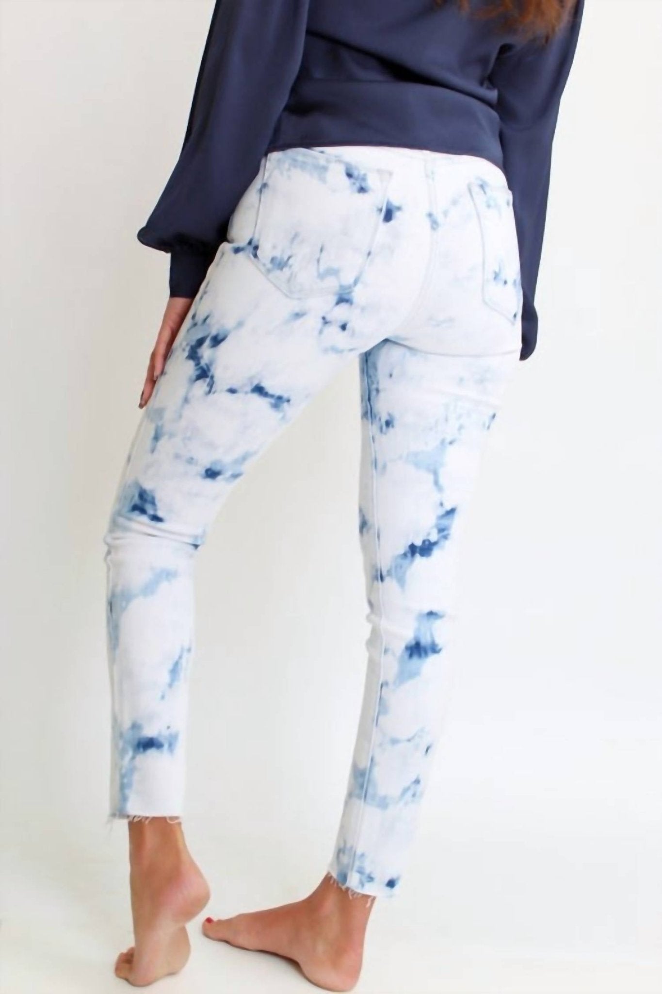 Just Black Denim - Roxy Tie - dye Skinny Jeans - blue - clothing - jeans