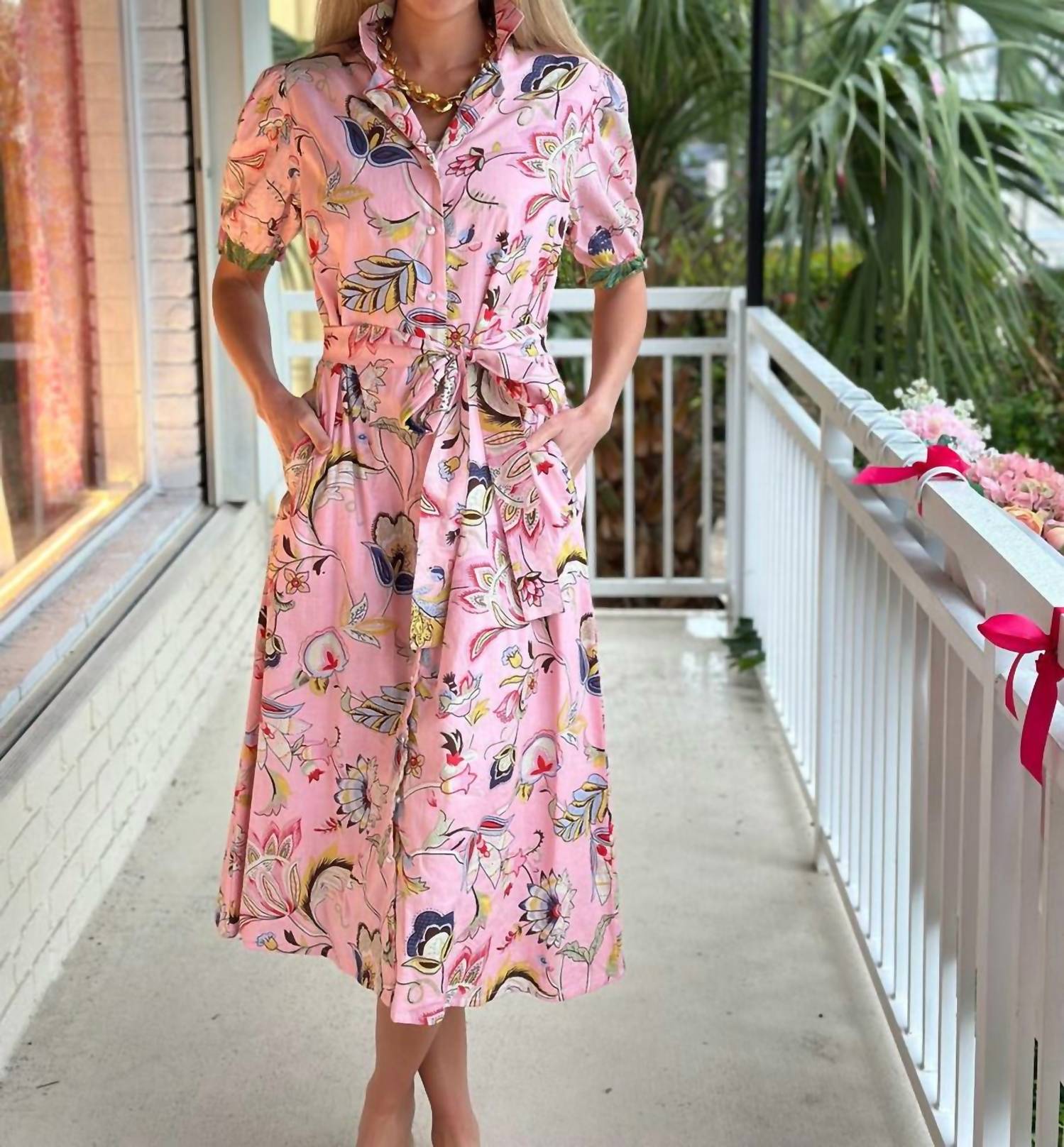 Just Darviny - Alexandra Midi Dress - clothing - cotton - dresses