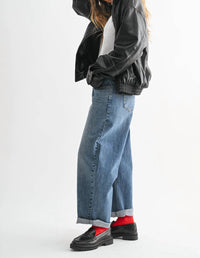 Just Usa - Slim Barrel Cuff Jeans