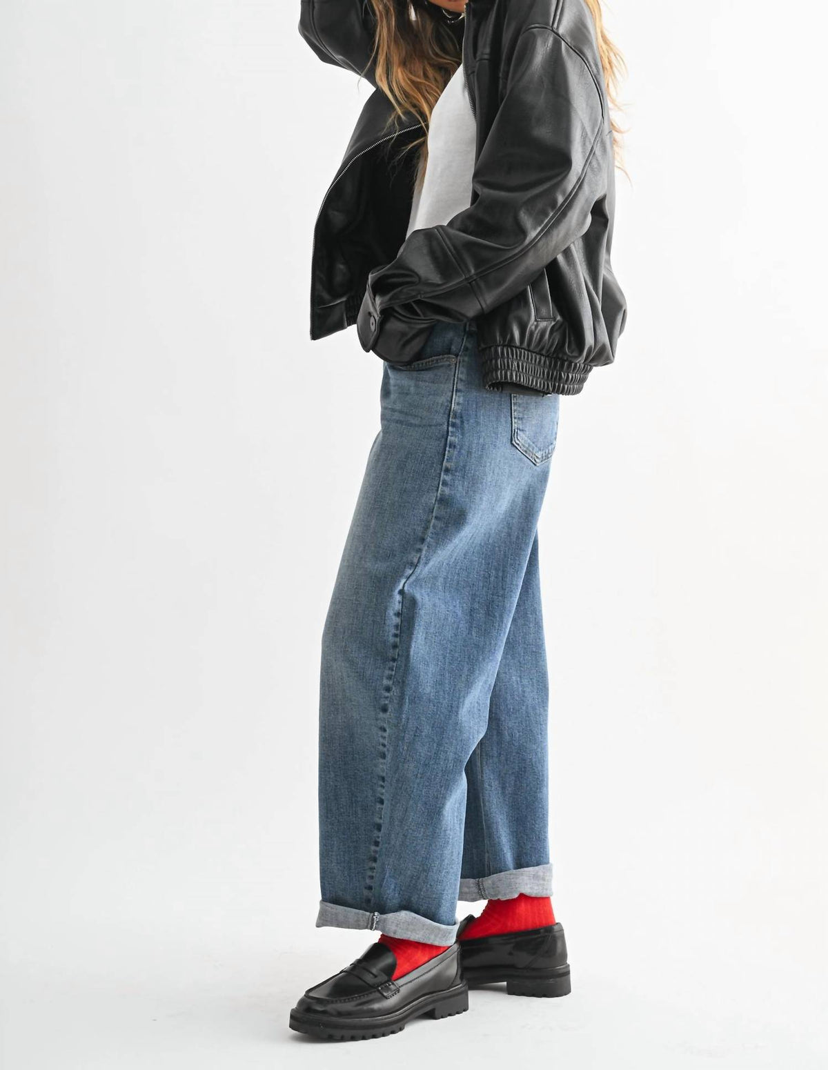 Just Usa - Slim Barrel Cuff Jeans
