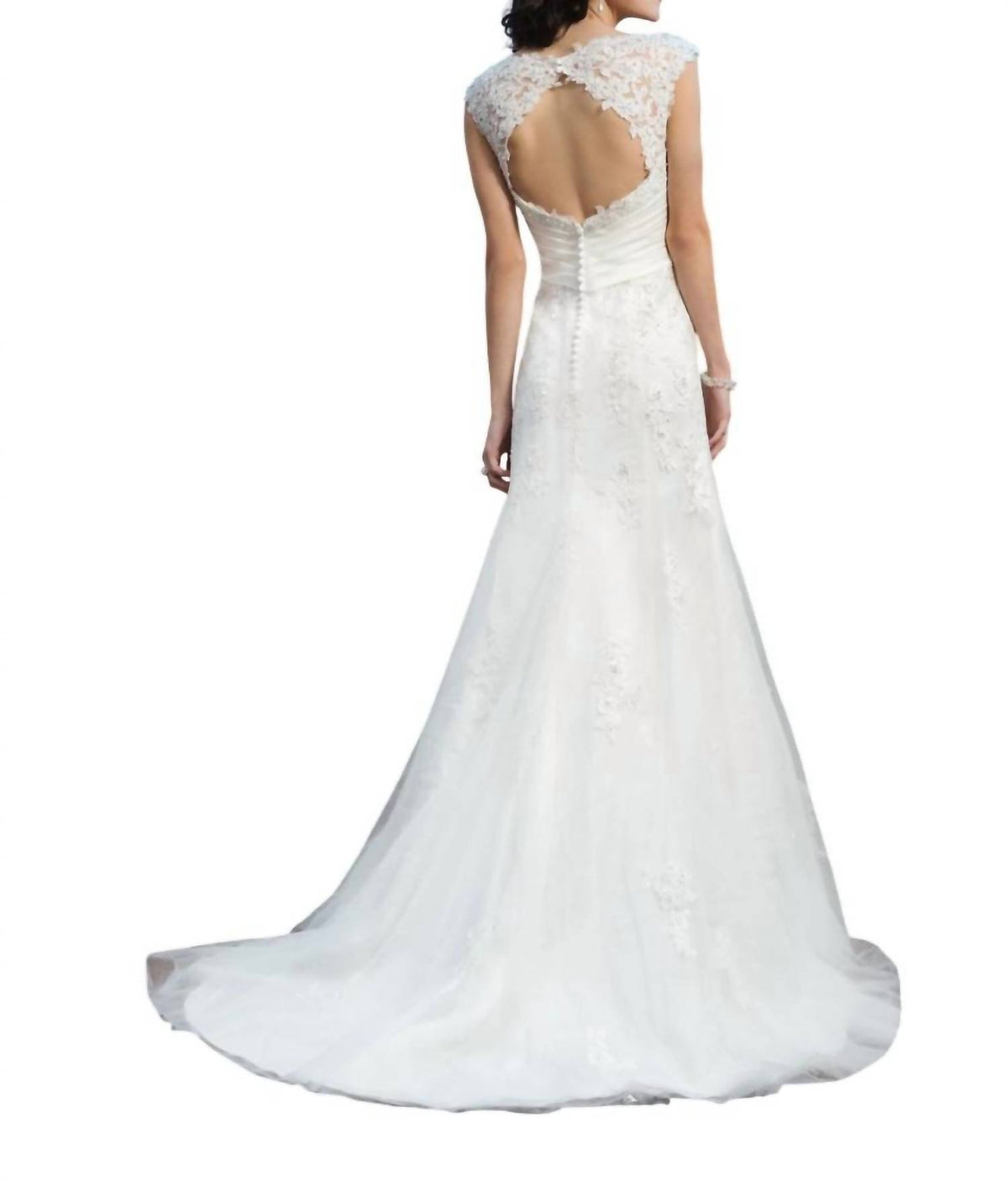 Justin Alexander - Beaded Lace A-line Dress