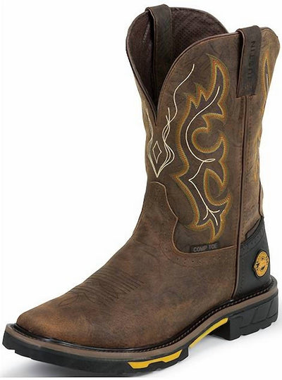 Justin Boots - Men's Comp-toe Waterproof Pull On Hybred Work Boot