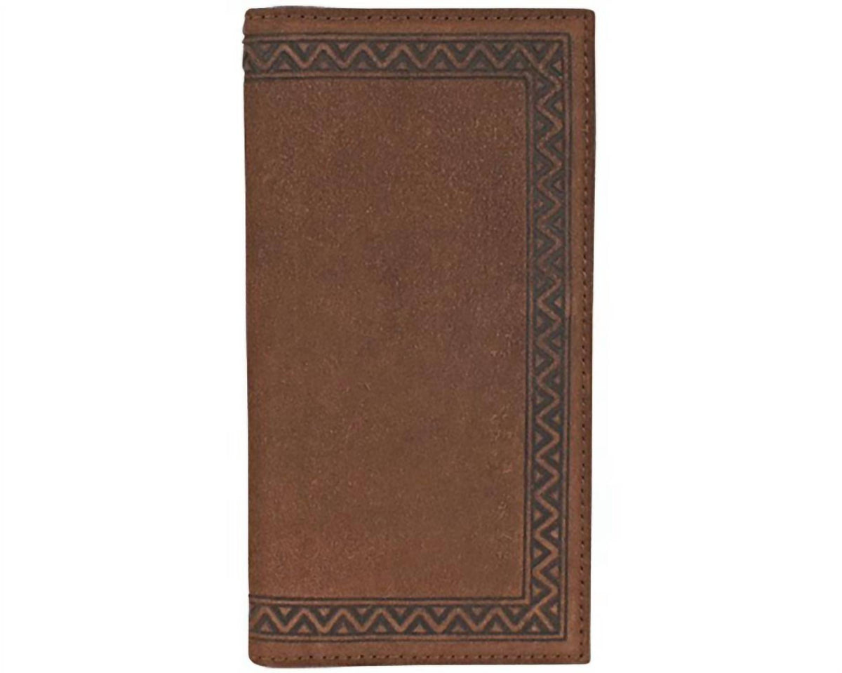 Justin - Men's Leather Roughout Rodeo Wallet