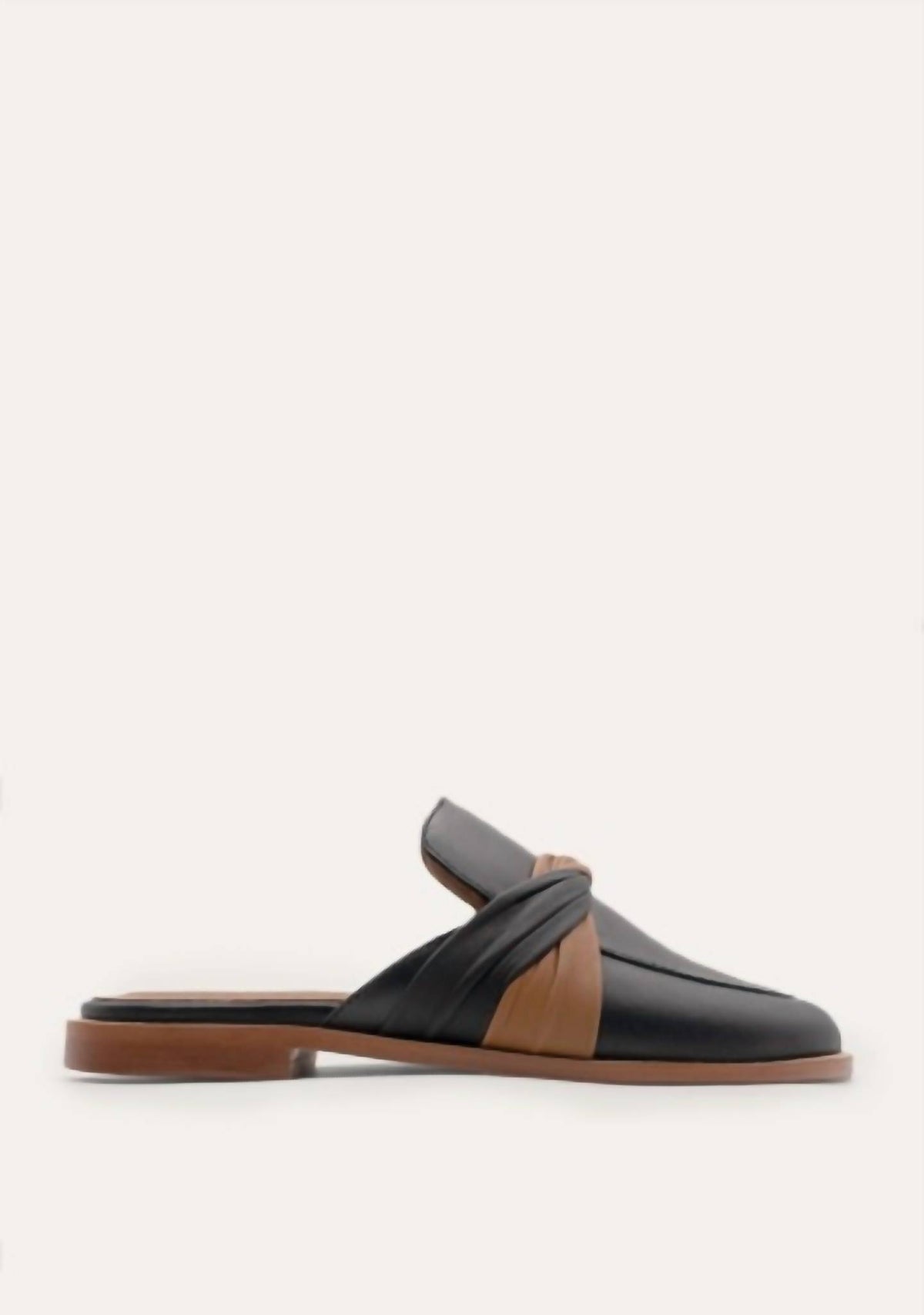 Kaanas - Caoba Mule With Contrast Twisted Band Sandals