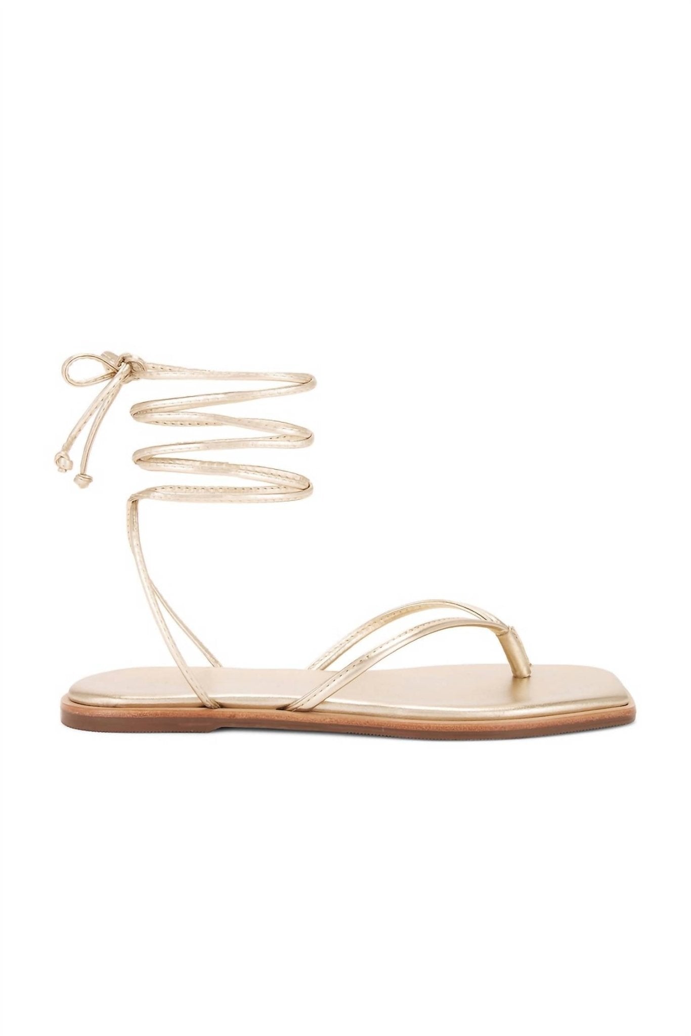Kaanas - Women's Samoa Wrap Around Sandal - gold - leather - sandals