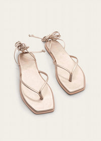 Kaanas - Women's Samoa Wrap Around Sandal - gold - leather - sandals