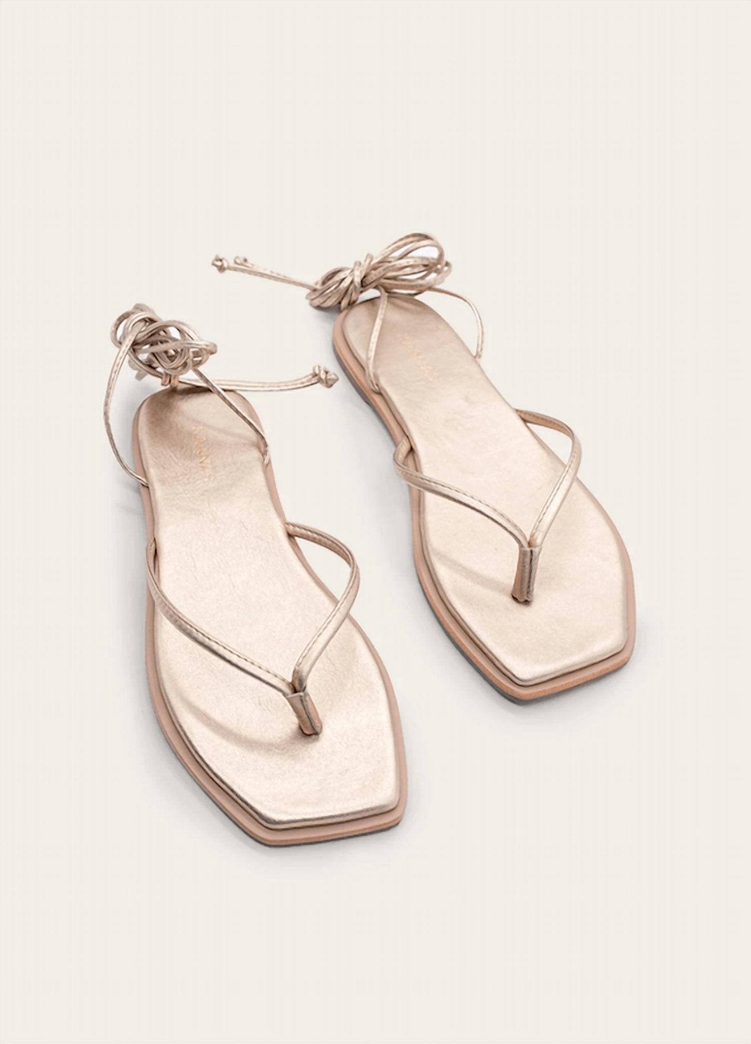Kaanas - Women's Samoa Wrap Around Sandal - gold - leather - sandals