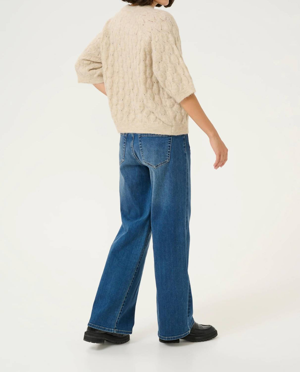 Kaffe - Malene Half Sleeve Round Neck Pullover Sweater